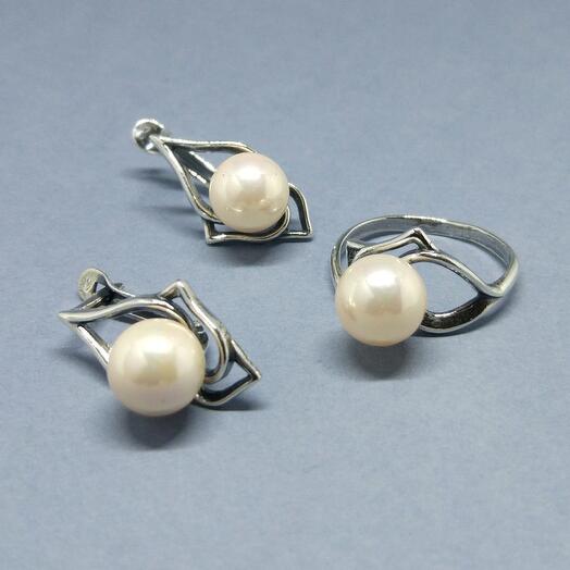 Jewelry Set Pearl Majorca