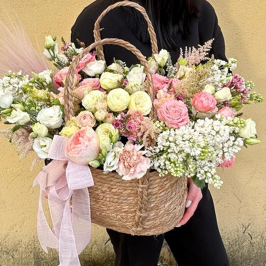 Cesta de flores