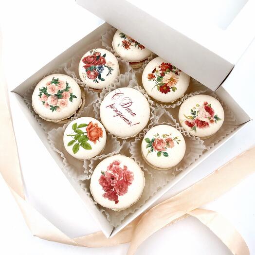 Подарочный набор макарон-ассорти «С Днем рождения»