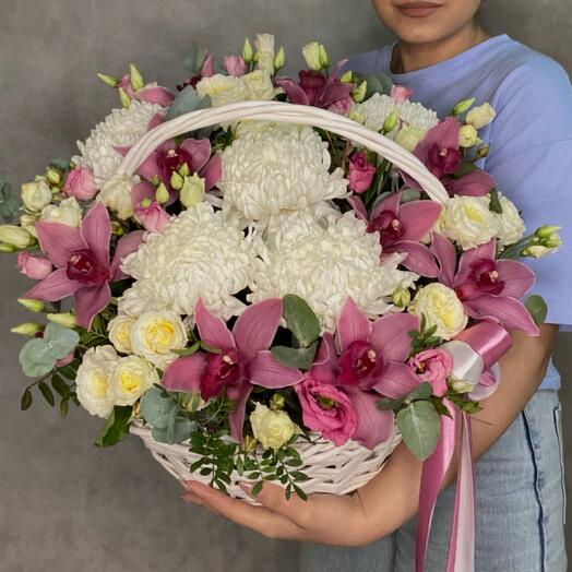 Корзина с цветами 💐