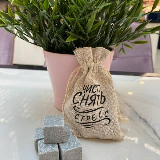 Whiskey stones in a bag - Purely to relieve stress