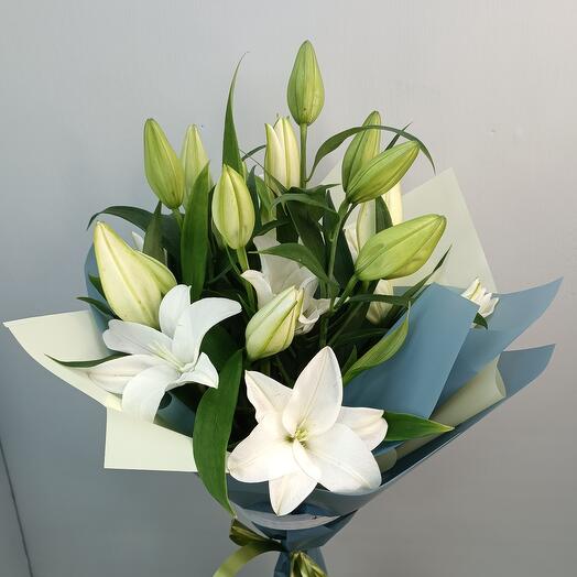 Monobucket of Lilies (5 pieces)