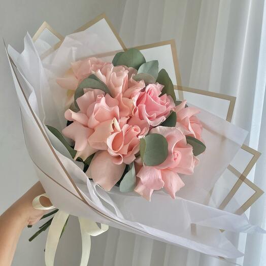 French large lush roses