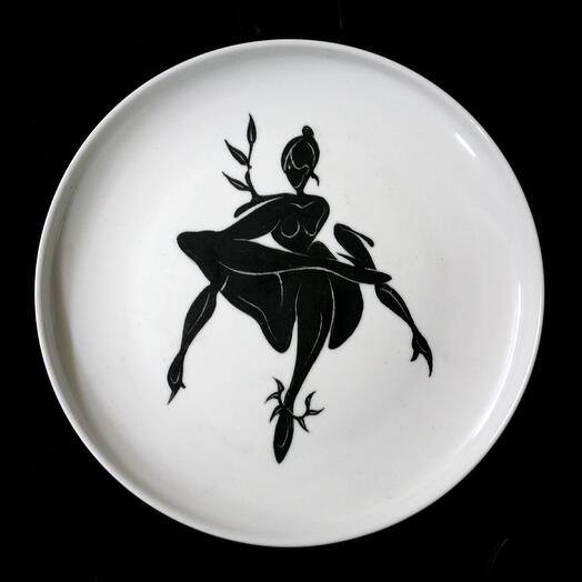 Мона / декоративная тарелка поднос панно, авторская работа