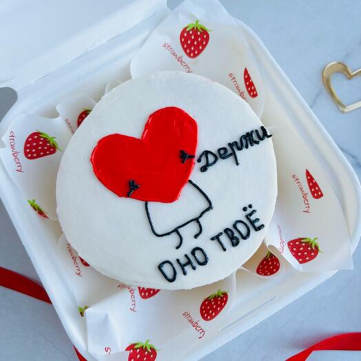 Бенто торт Сердце , для любимых , любимой , любимого ,девушке,парню