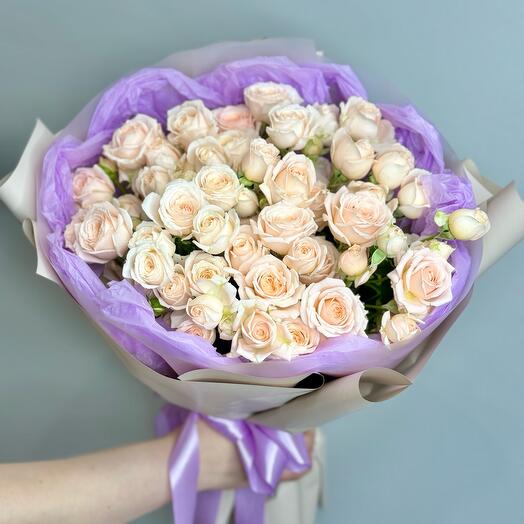 Bouquet of peony rose "MONO"