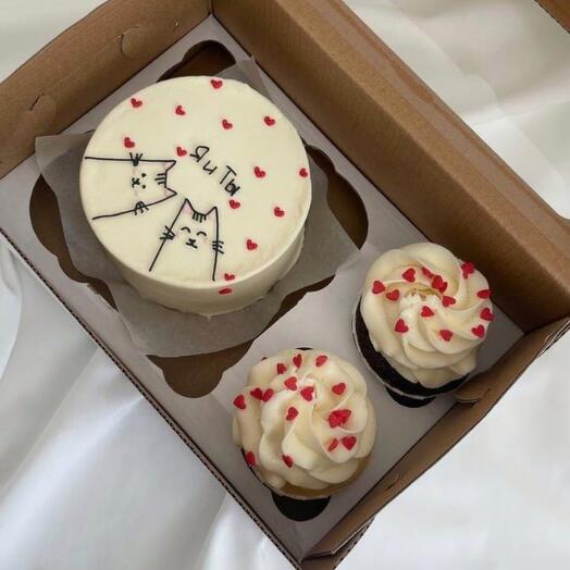 Сладкий  набор Бенто + капкейки