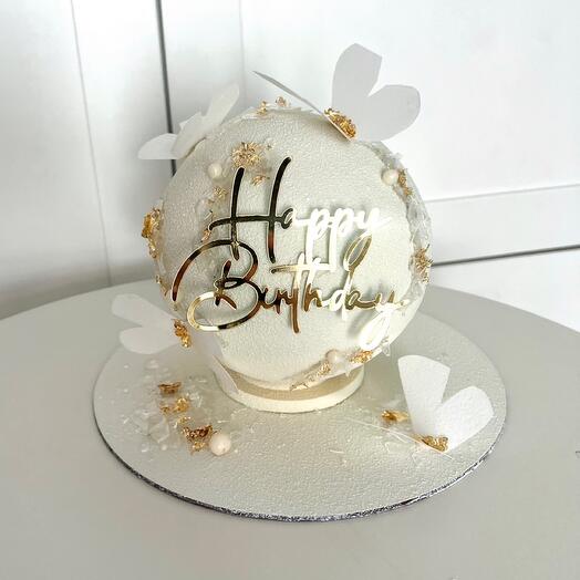 The "BALL WITH BUTTERFLIES" Cake