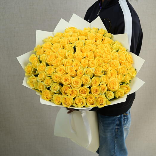 101 Yellow Roses Bouquet