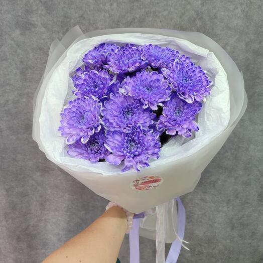 Сиреневый букет из хризантем 💜_11729