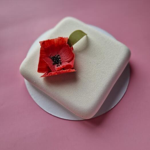 Муссовый торт с маком манго-маракуйя