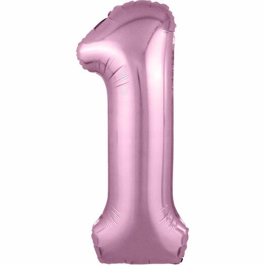 Цифра «1» розовый