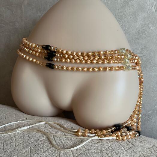 Handmade beaded waist and bellly beads