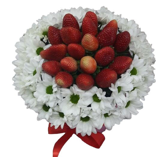 Chrysanthemum with Strawberry bouquet