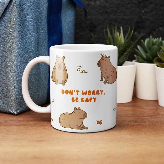 Кружка Don apos;t Worry, Be Capy