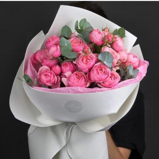 Монобукет из кустовых пионовидных роз One Love