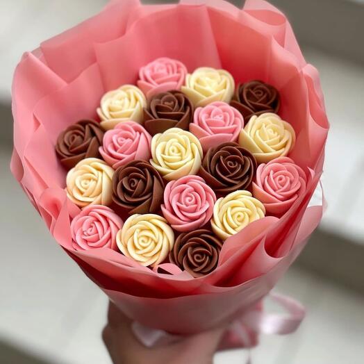 Bouquet chocolate roses