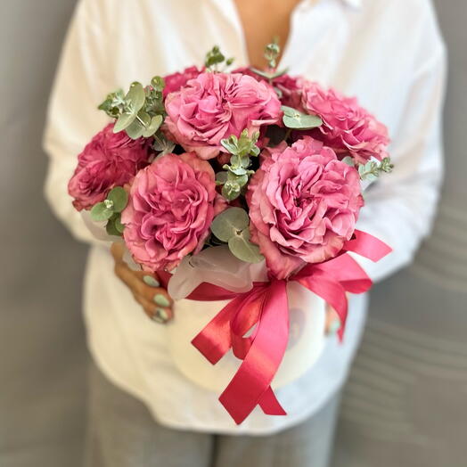 Boxeo con rosa y eucalipto