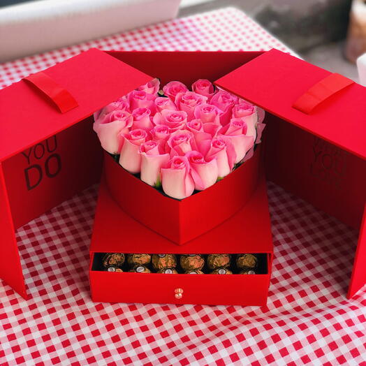 Pink passion arrangement (Red box)