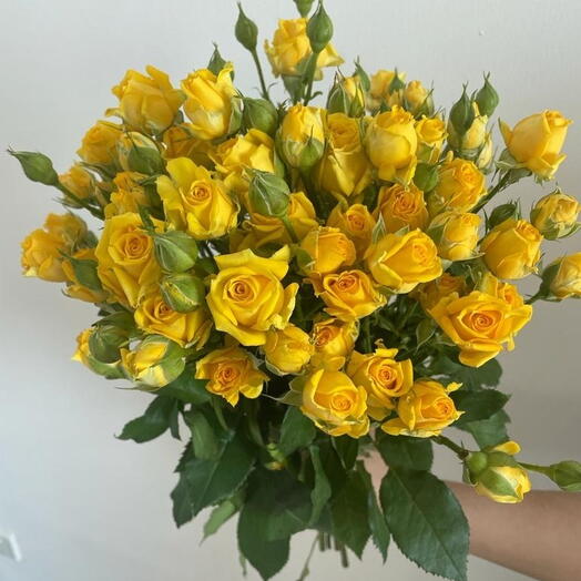 Yellow Spray Rose bunch