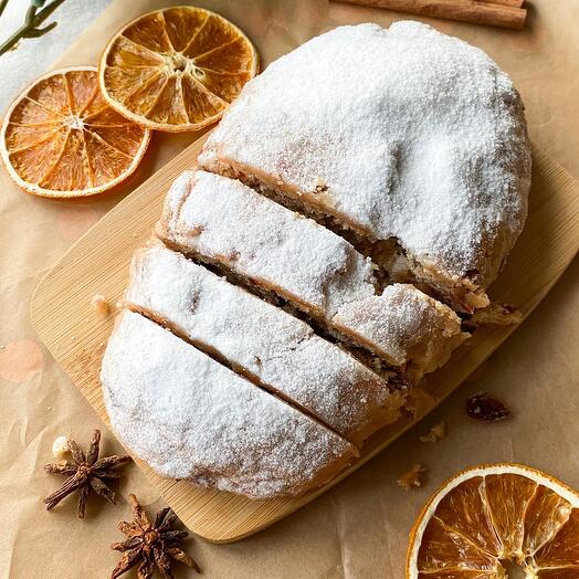 Штоллен рождественский пирог на новый год в подарок