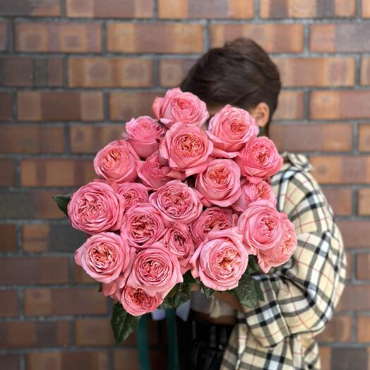 Моно Пинк экспрешн пион розы