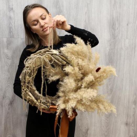 Сухоцветный венок Арундинеум