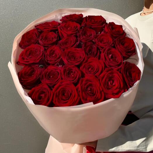 Роза красная, 25 шт
