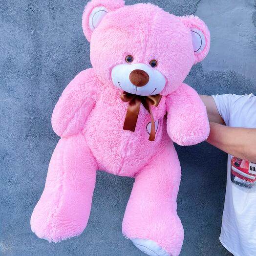 Big teddy bear 110 cm pink Michael