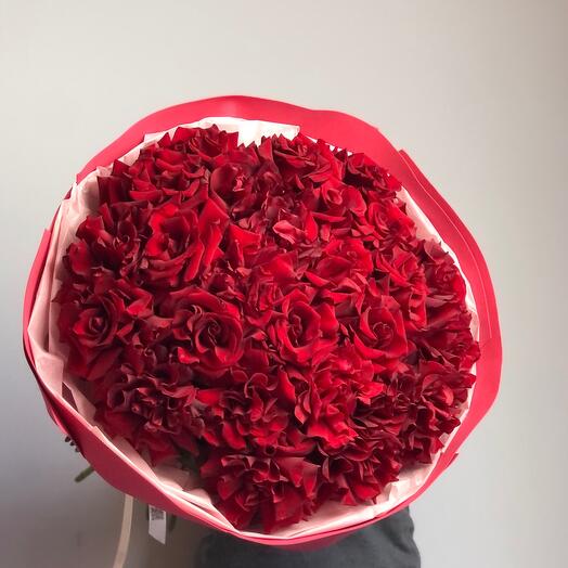 Премиальная импортная красная Роза️ 70см🌹