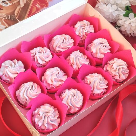 Большой набор капкейков 12шт на новогодний корпоратив