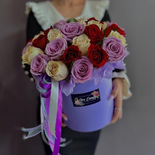 Цветы в коробке 31 шт