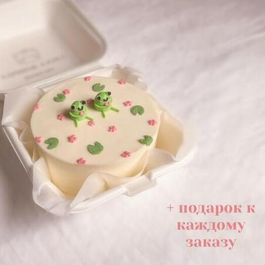 Бенто торт «влюбленные жабки», «лягушки»
