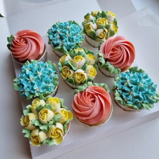Juego de 9 cupcakes