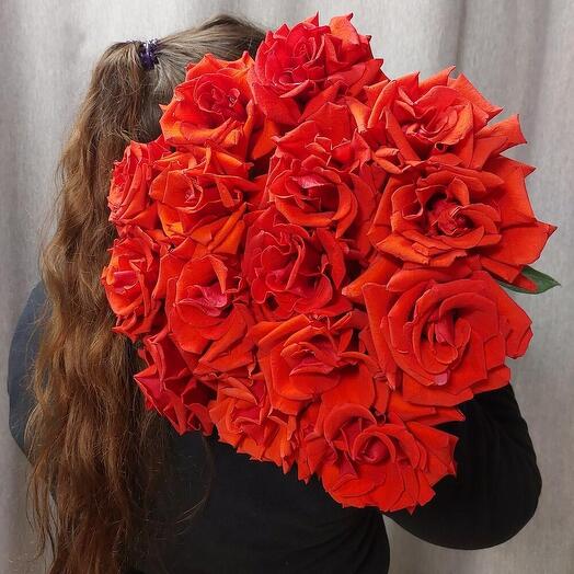 Букет из 17-ти французских роз