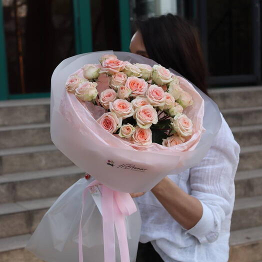 Монобукет кустовых спрей Rosanella 7 шт