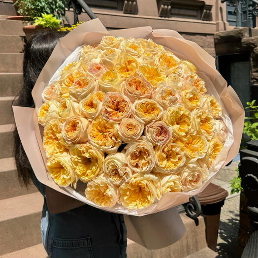 51 Cream Expression Roses Bouquet