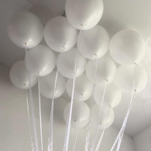 Набор из 15 латексных гелиевых шаров под потолок