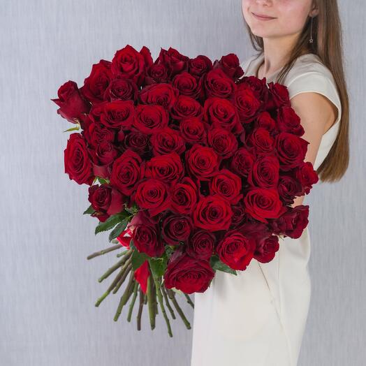 Букет из 51 Красной розы 60 см N 7298