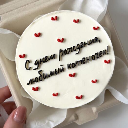 Бенто-торт с сердечками