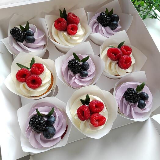 Капкейки " Ягодные"