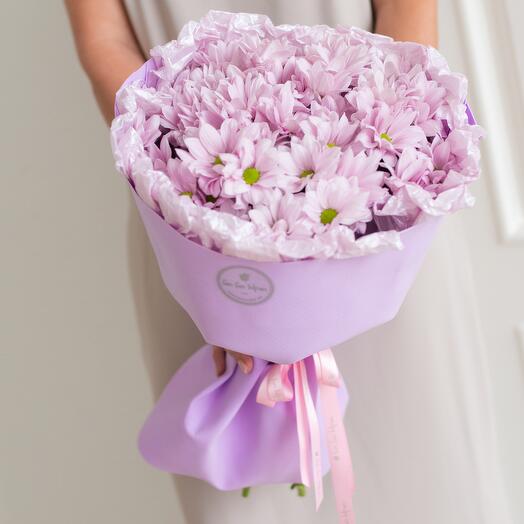 Стойкий букет из хризантем Beauty S