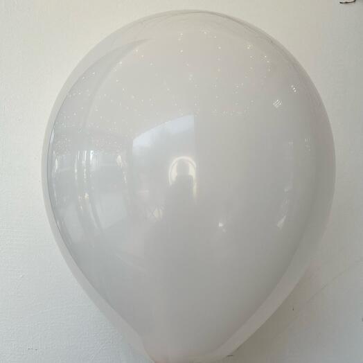 Шар белый с гелием