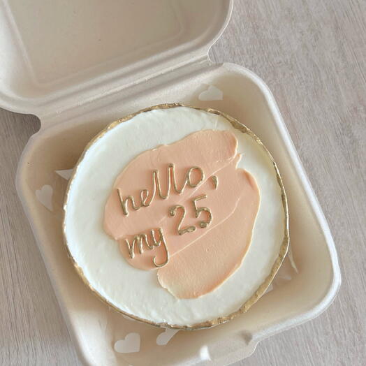 Бенто торт девушке на день рождения, hello my 25