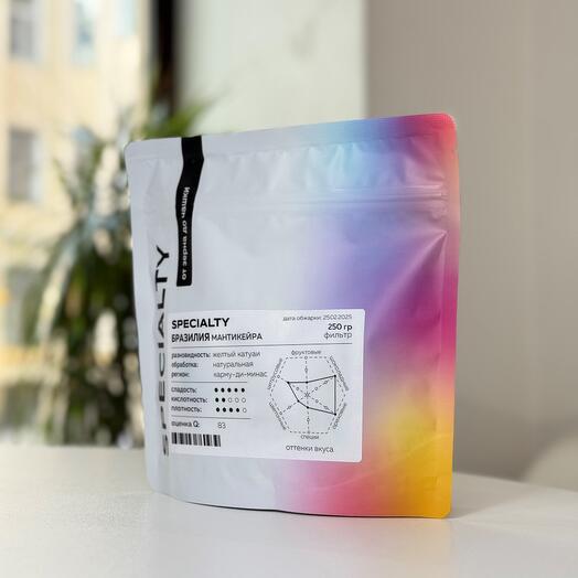 Кофе Бразилия Карму-ди-Минас Мантикейра, обжарка под фильтр, 250 гр., SP-BRMN-025-F