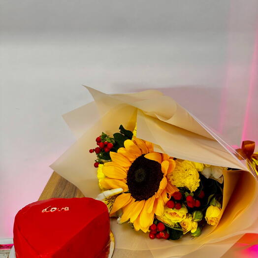 Бенто Тортик и Букет Цветов🌻