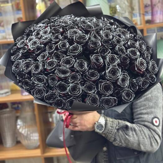 Черная Роза 101 штук