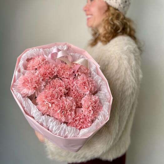 Моно букет из диантусов