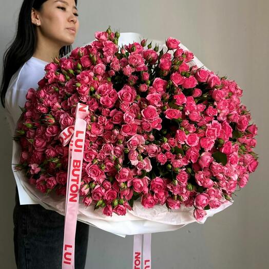 Букет "101 кустовых роз Sofiya"