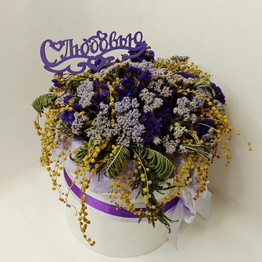 Композиция для мамы С Любовью из мимозы